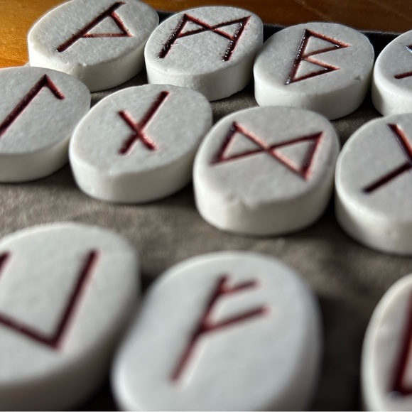 Ceramic Rune Tiles - Picture 2 of 4
